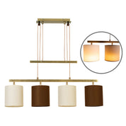 Timeless Artisan Pendant Lamp in Brown and Beige Luxury Design