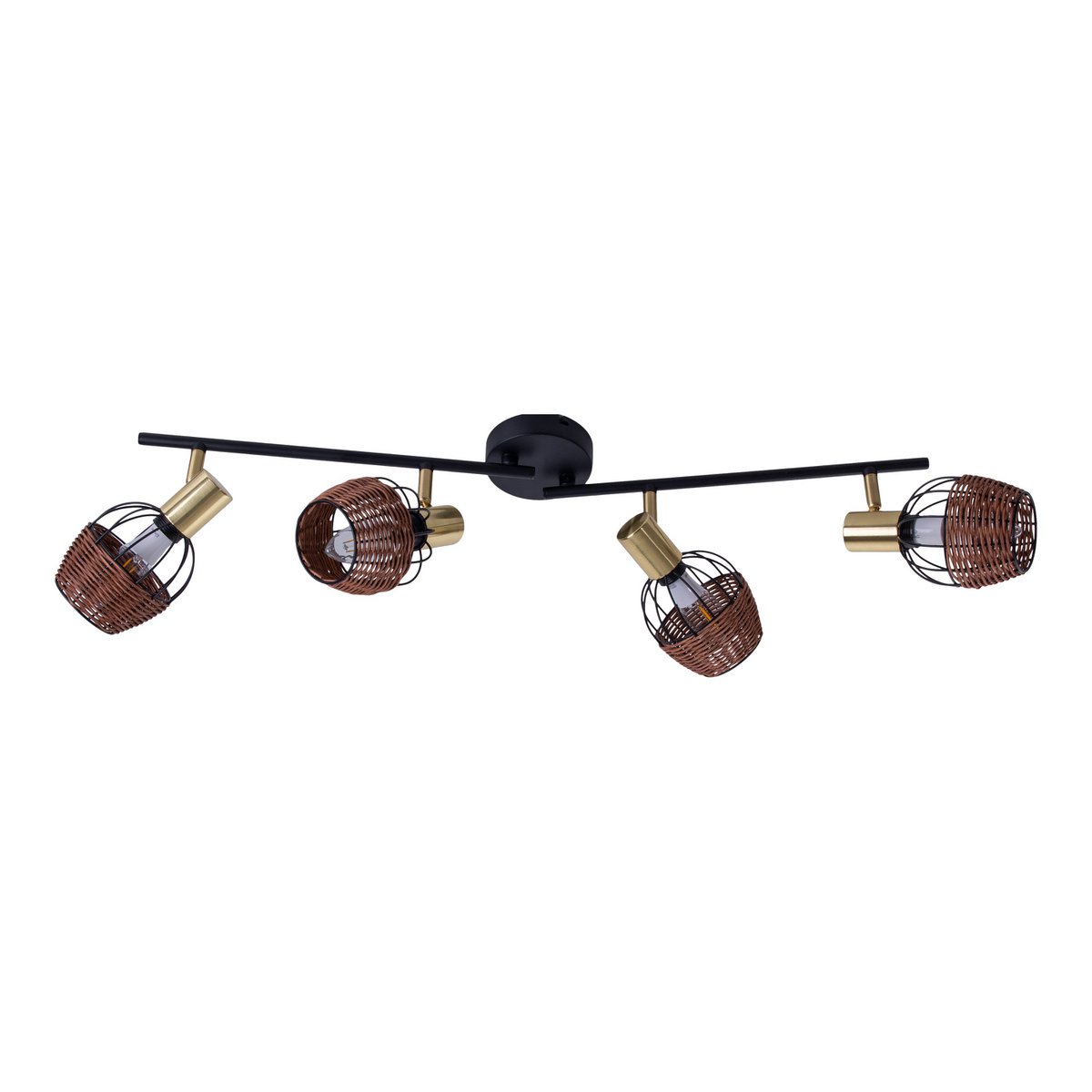 Handcrafted Luxury Corbis Ceiling Lamp in Black and Gold