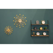 Luxury Handmade Sunburst Wall Clock - Artisan Crafted Design