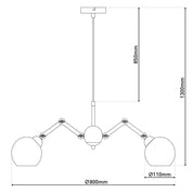 Handcrafted Luxury Glass Pendant Lamp for Timeless Design