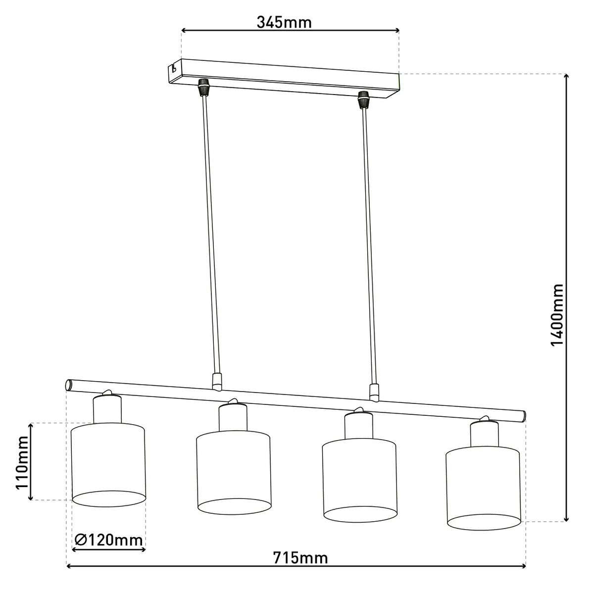 Handcrafted Luxury Pendant Lamp in Natural Satin Finish