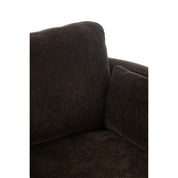 Chélu Luxe Swivel Armchair – Cocoa Brown Textile & Wood