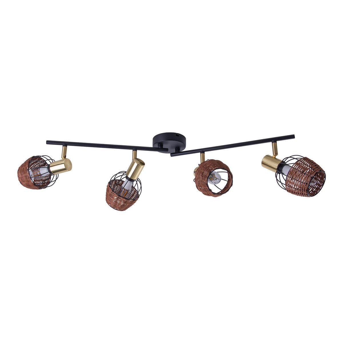Handcrafted Luxury Corbis Ceiling Lamp in Black and Gold