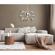 Timeless Handmade Artisan Pendant Light in Amber Glass Design