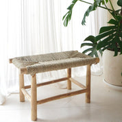 Timeless Artisan Bench Crafted from Premium Natural Seagrass