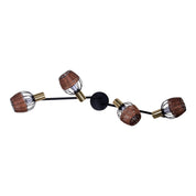 Handcrafted Luxury Corbis Ceiling Lamp in Black and Gold