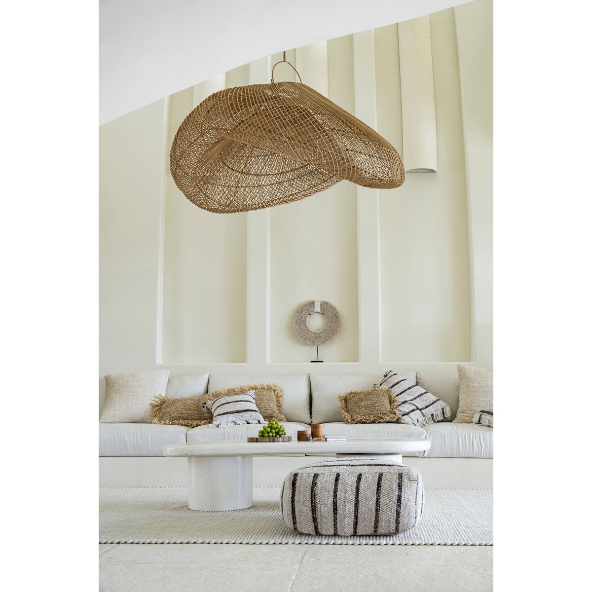 De Oh My Gee Kussenhoes - Boheems Wit - 40x40