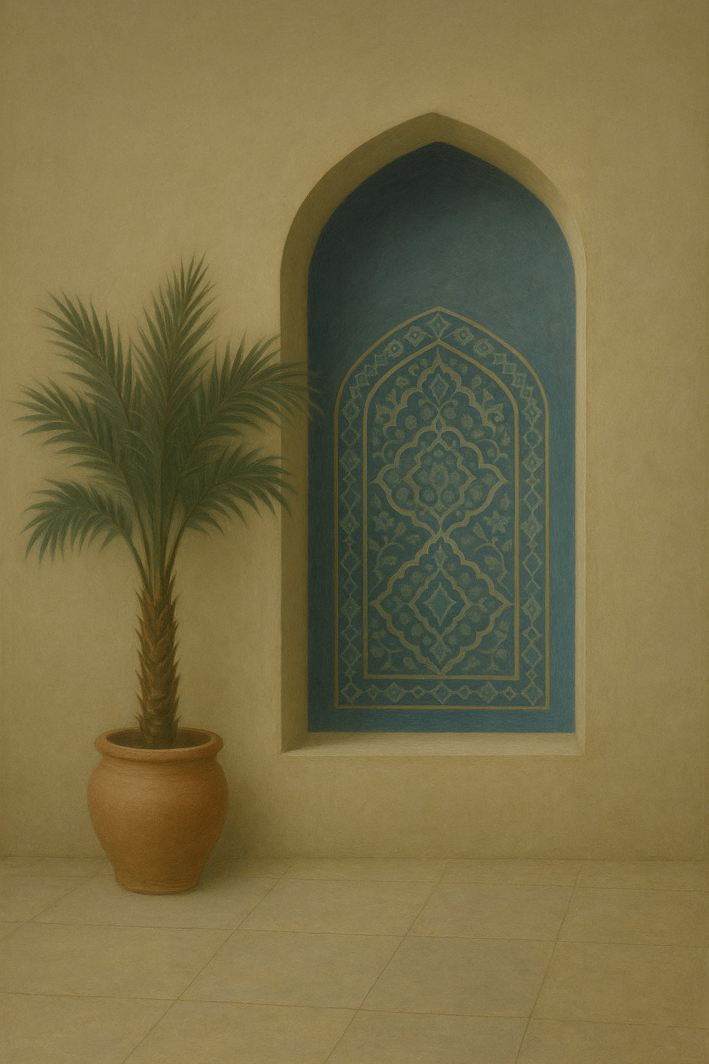 Cerulean Alcove - Classic Wall Art