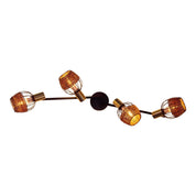 Handcrafted Luxury Corbis Ceiling Lamp in Black and Gold