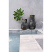 Timeless Artisan Crafted Luxury Vase in Antique Grey Design