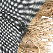 De Katoenen Bonita Kussenhoes - Natuurlijk Zwart - 40x40