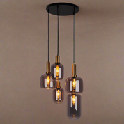 Timeless Handmade Artisan Pendant Light - Premium Black Glass