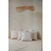 De Tribal Kussenhoes - Natuurlijk Zwart