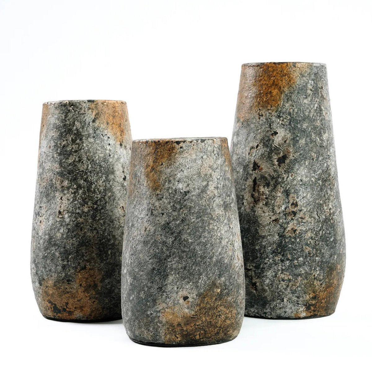 Timeless Artisan Crafted Luxury Vase in Antique Grey Design