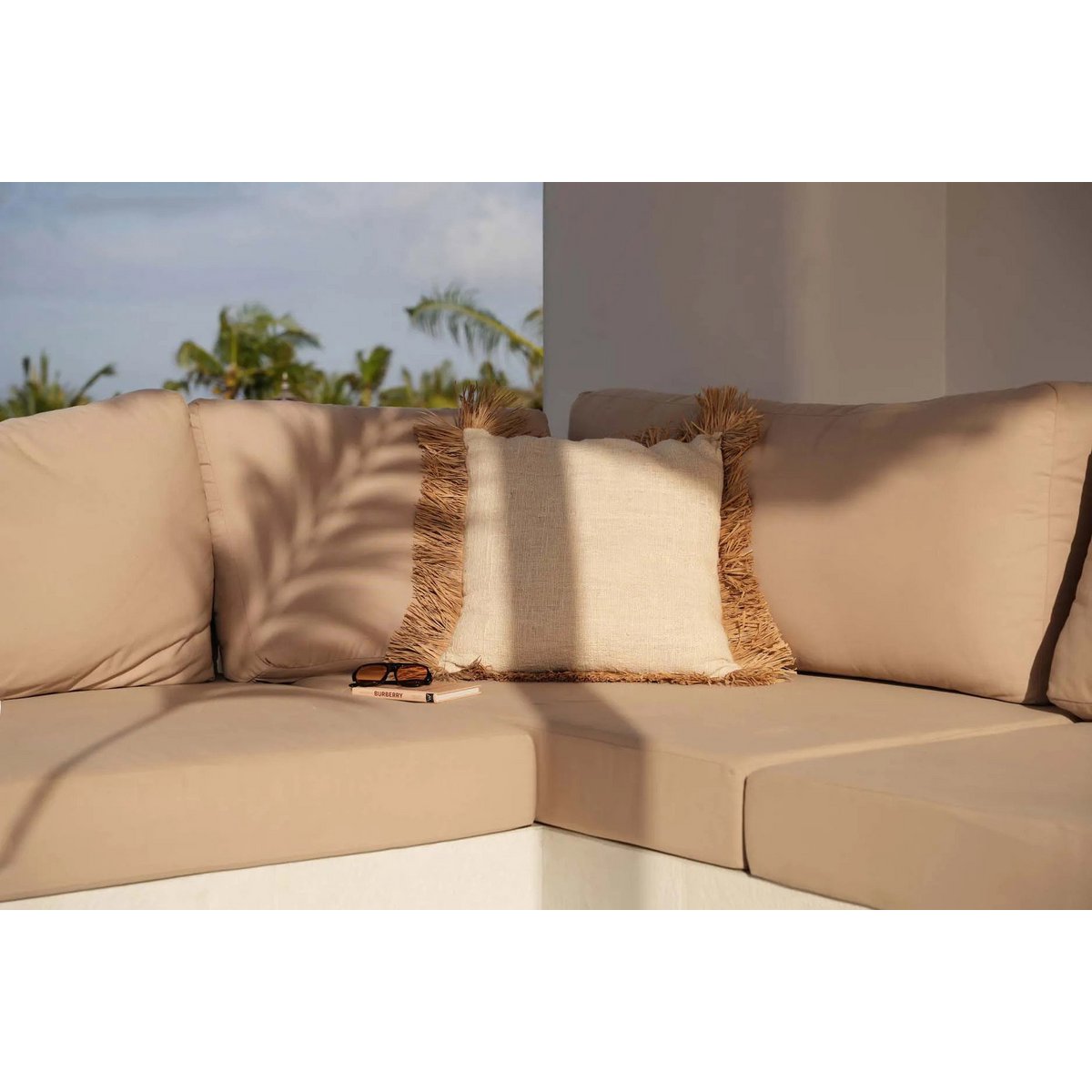 De Saint Tropez Kussenhoes - Natuurlijk Wit - 60x60