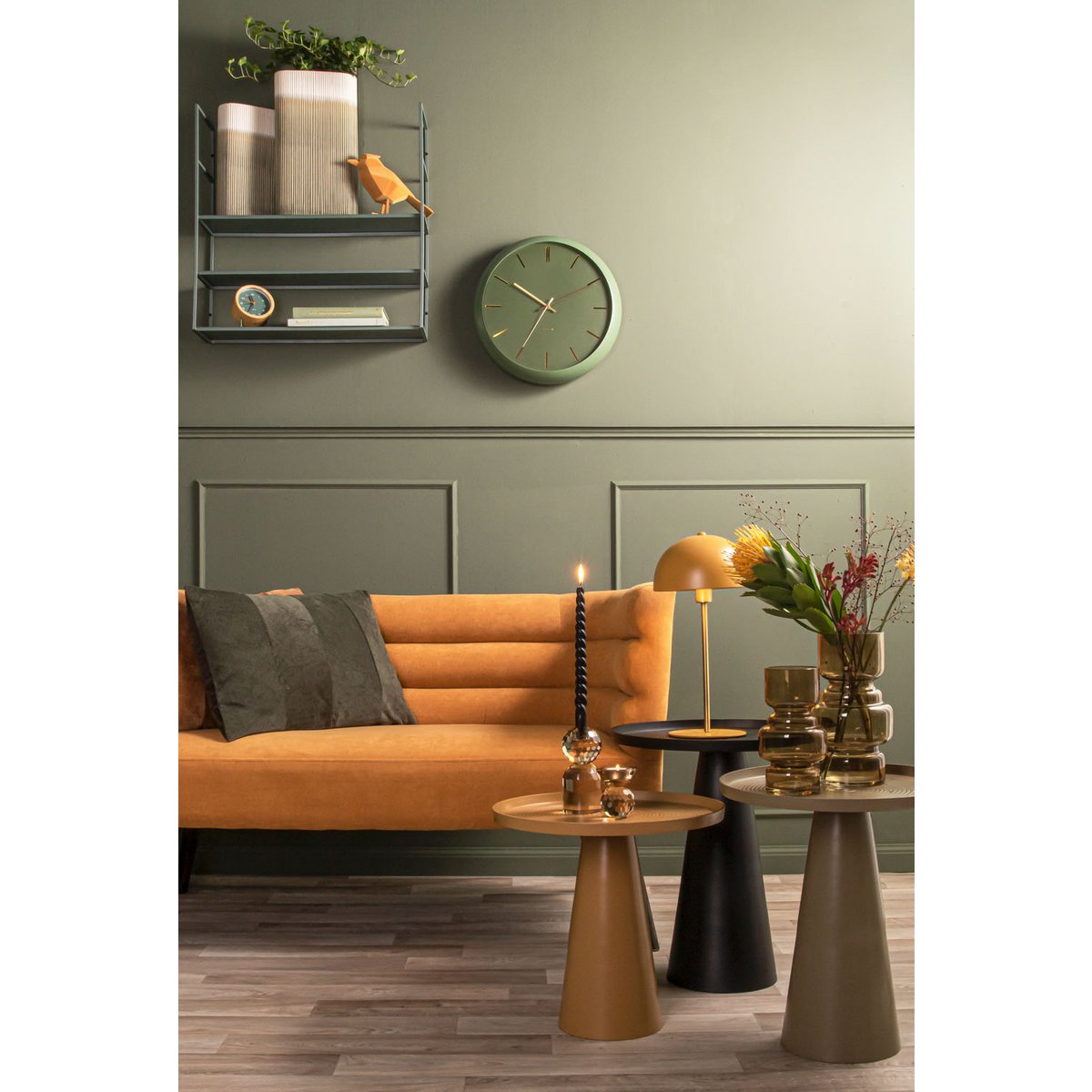 Handcrafted Luxury Artisan Wall Clock Globe - Timeless Design