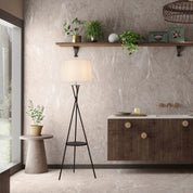 Handcrafted Tora Statement Lamp in Premium Rust Metal Design