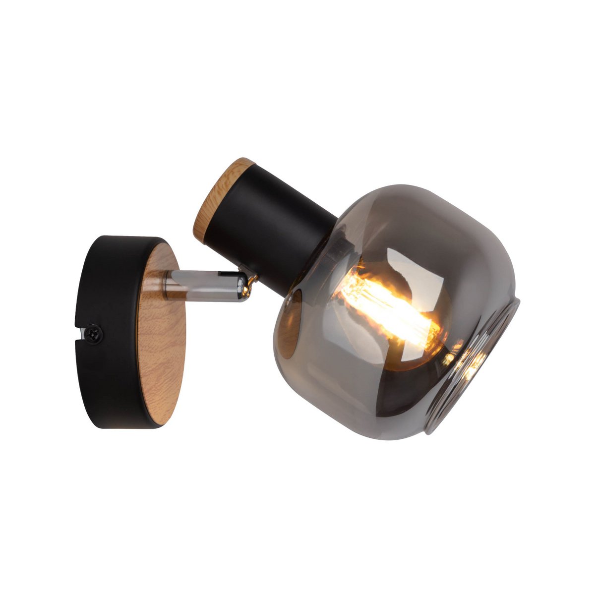 Handcrafted Fumoso Glass Wall Lamp - Timeless Artisan Design