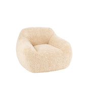 Lunelle Shearling Lounge Sofa – Cream Bouclé