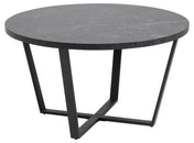Rynna sculpted black coffee table