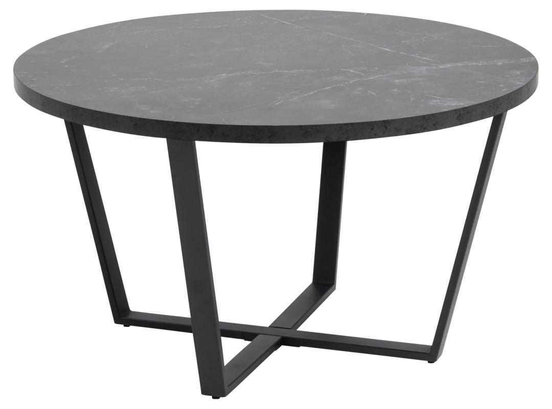 Rynna sculpted black coffee table