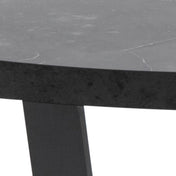 Rynna sculpted black coffee table