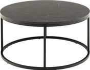 Nerra round black coffee table
