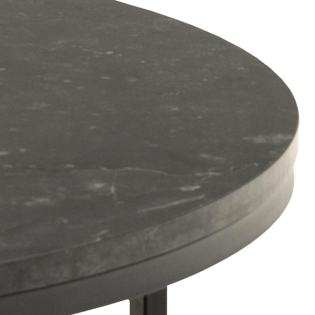 Nerra round black coffee table