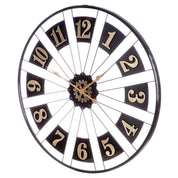 Passage grandeur black and gold wall clock