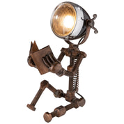 Reading metal copper table lamp