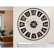 Passage grandeur black and gold wall clock