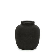 Timeless Artisan Crafted Black Peaky Vase with Luxury Design