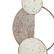 Circles of harmony white metal sculpture