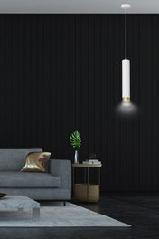 LYONN 1 White Gold Pendant Lamp