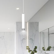 LYONN 1 White Chrome Pendant Lamp