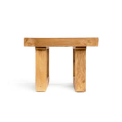 Handcrafted Reclaimed Teak Side Table - Timeless Artisan Design