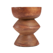 Trapezoid suar wood stool