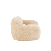 Lunelle Shearling Lounge Sofa – Cream Bouclé