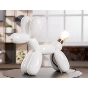 Scotty white resin table lamp