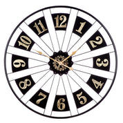 Passage grandeur black and gold wall clock