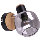 Handgemaakte Fumoso glazen wandlamp - Tijdloos ambachtelijk design