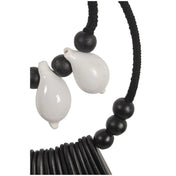 Timeless Handmade Octo Necklace in Premium Black & White