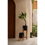 Timeless Artisan Crafted Luxury in Black Natural Materials