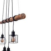 Handgemaakte hanglamp in hout - ambachtelijk ontwerp, premium kwaliteit