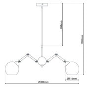 Handcrafted Luxury Glass Pendant Lamp for Timeless Design