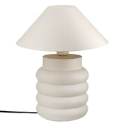 Ripple cream iron table lamp