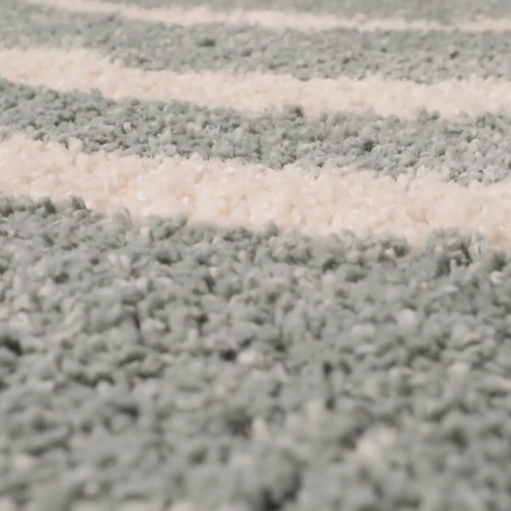 Timeless Luxury Handmade Shaggy Rug in Natural Materials