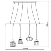 Handgemaakte hanglamp in hout - ambachtelijk ontwerp, premium kwaliteit