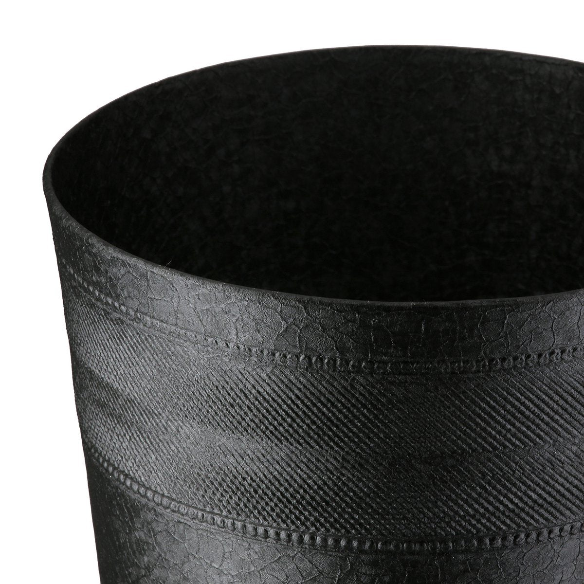 Nama flame black and gold aluminium vase