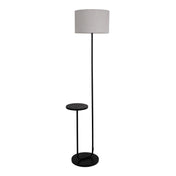 Timeless Artisan Standing Lamp with Curated Black Metal Design